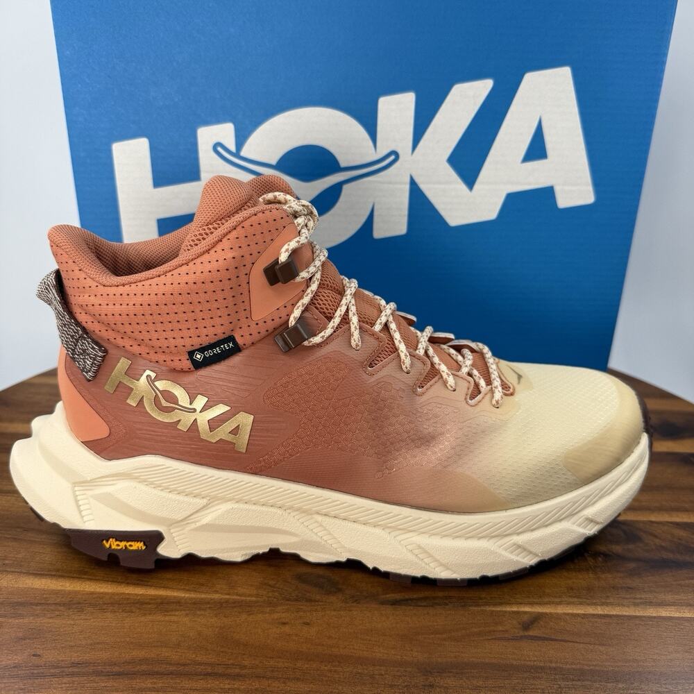 Hoka One One Trail Code GTX Womens Size 9 B Hiking Shoes Sun Baked Shortbread